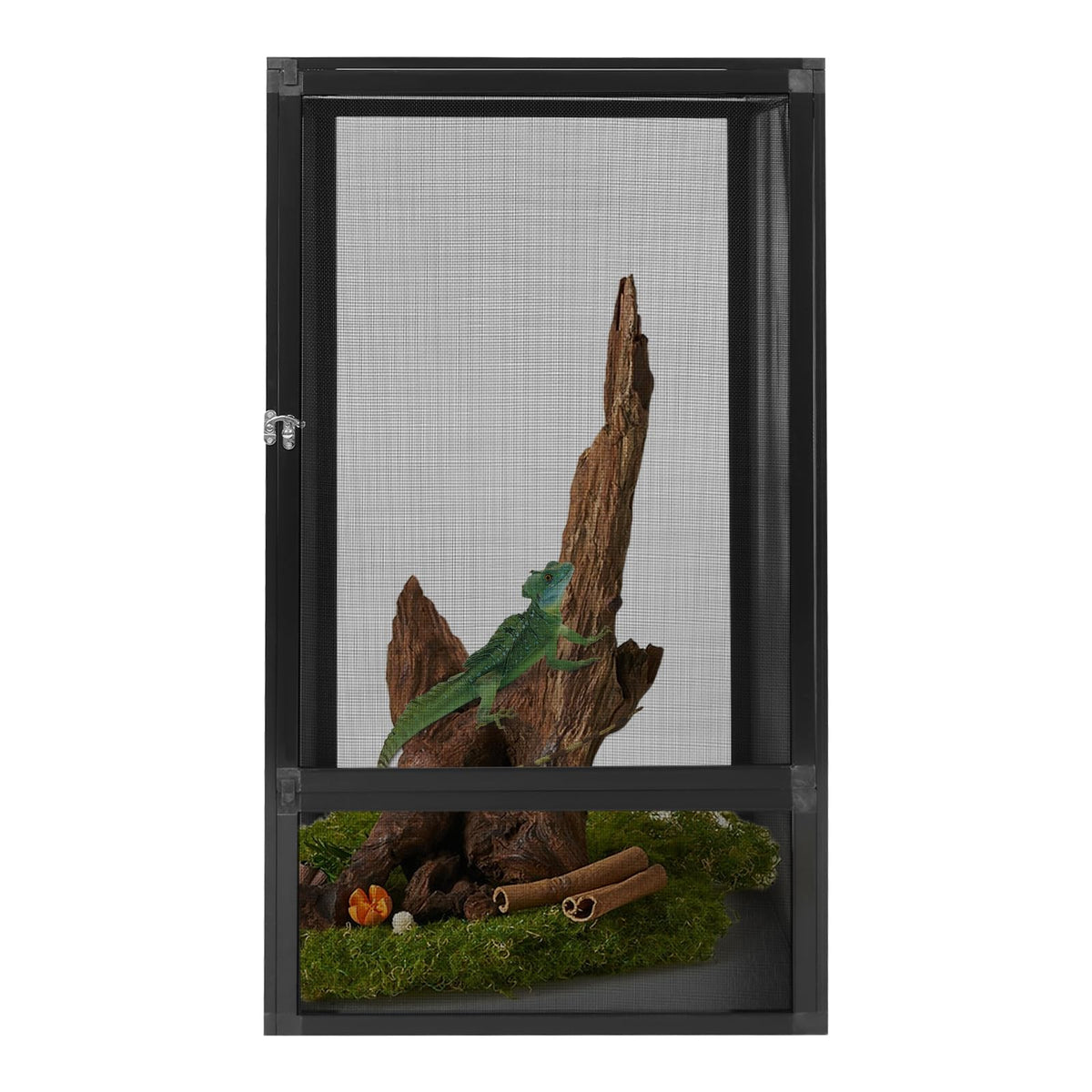 17.7x17.7x31.5 inch Aluminum Alloy Mesh Reptile Terrarium Q615688