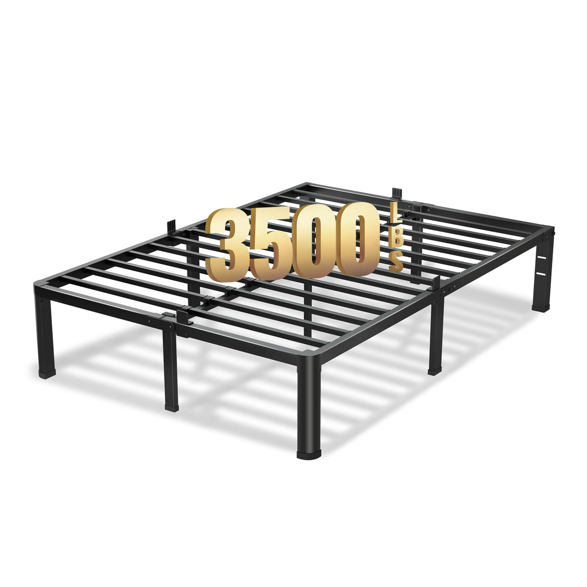18 Inch Queen Bed Frame with Round Corners Z453