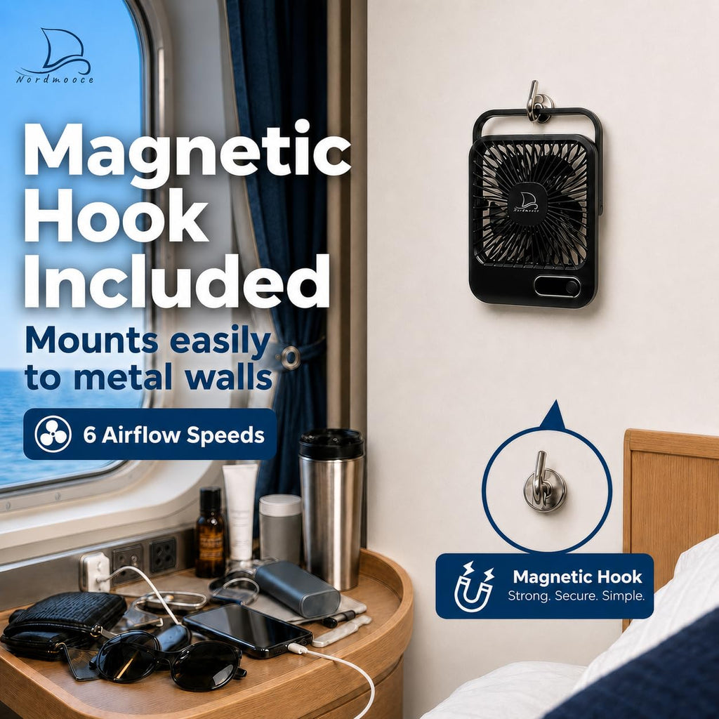 Portable USB Rechargeable Fan with Magnetic Hook Z4987