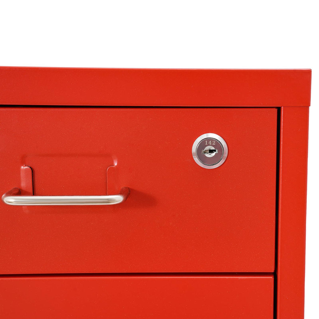 6 Drawer Metal Rolling File Cabinet with Lock J738