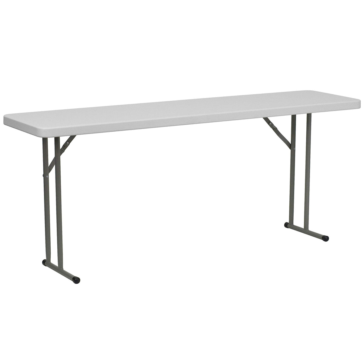 4 Pack 6-Foot Granite White Plastic Folding Training Table X6984