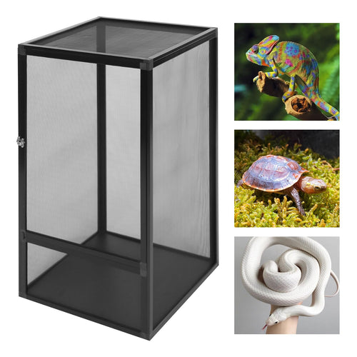 17.7x17.7x31.5 inch Aluminum Alloy Mesh Reptile Terrarium Q615688