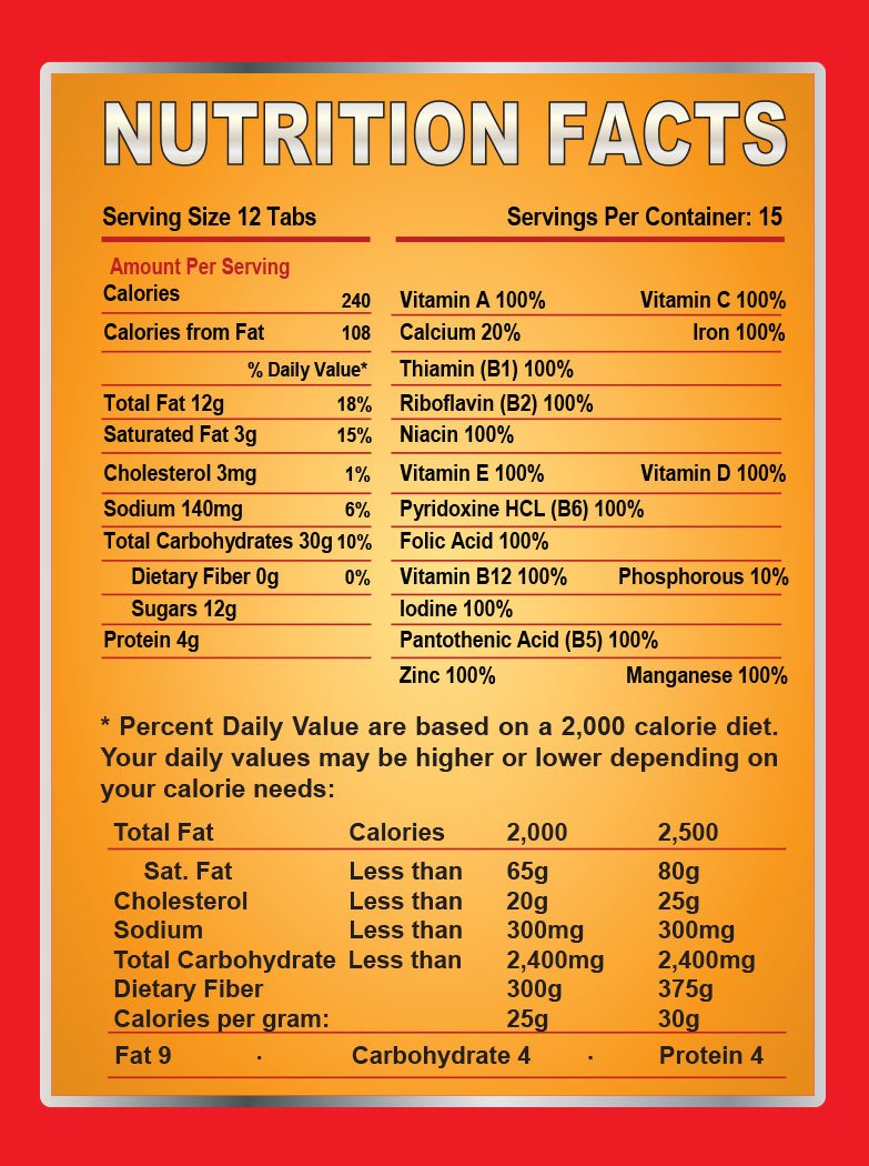Chocolate High-Protein Survival Tabs K522193