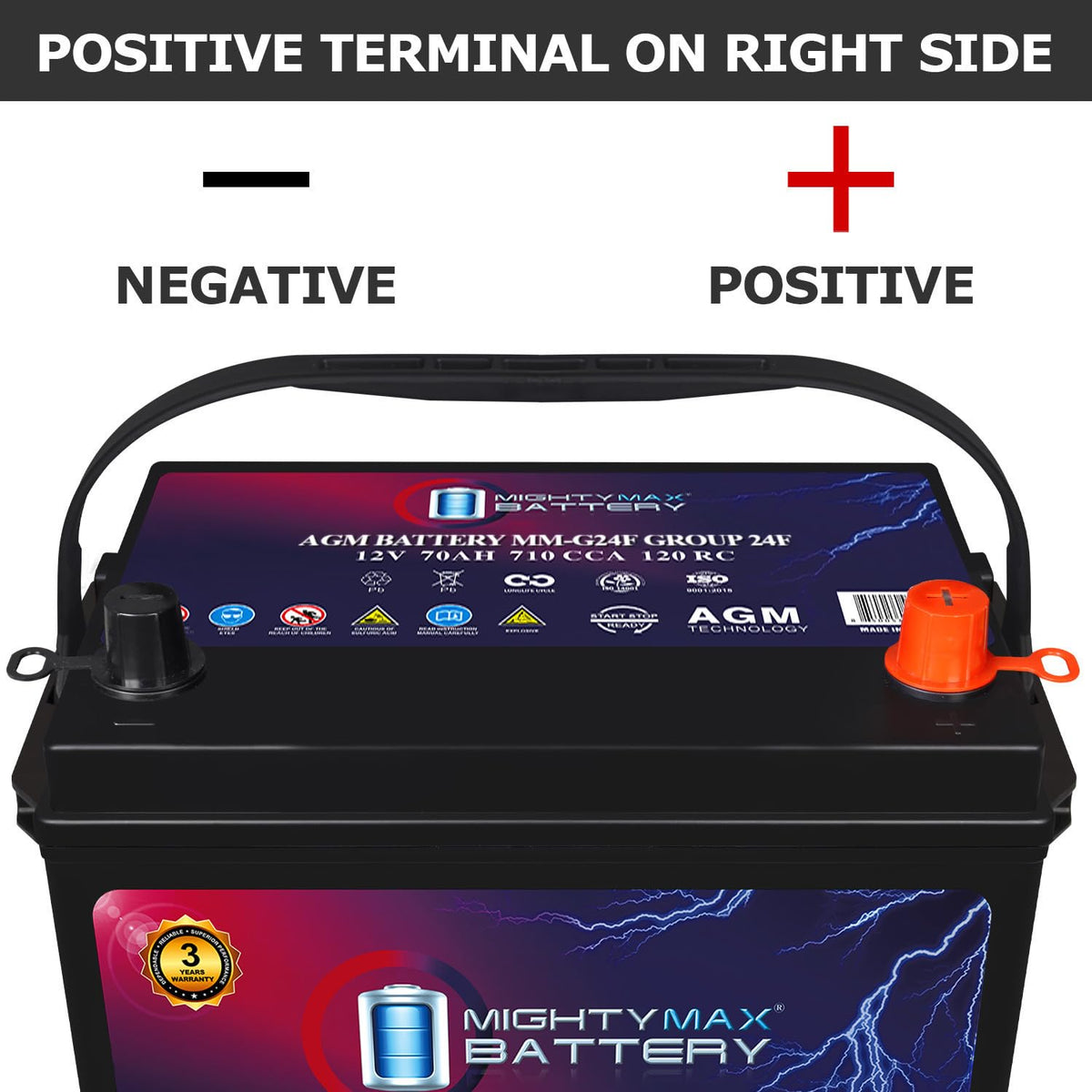 12V 70Ah AGM Replacement Battery W29987