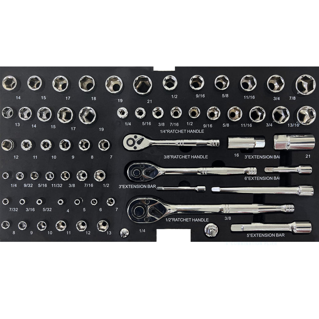 439-Piece Mechanic Tool Set in 3-Drawer Steel Box W3932