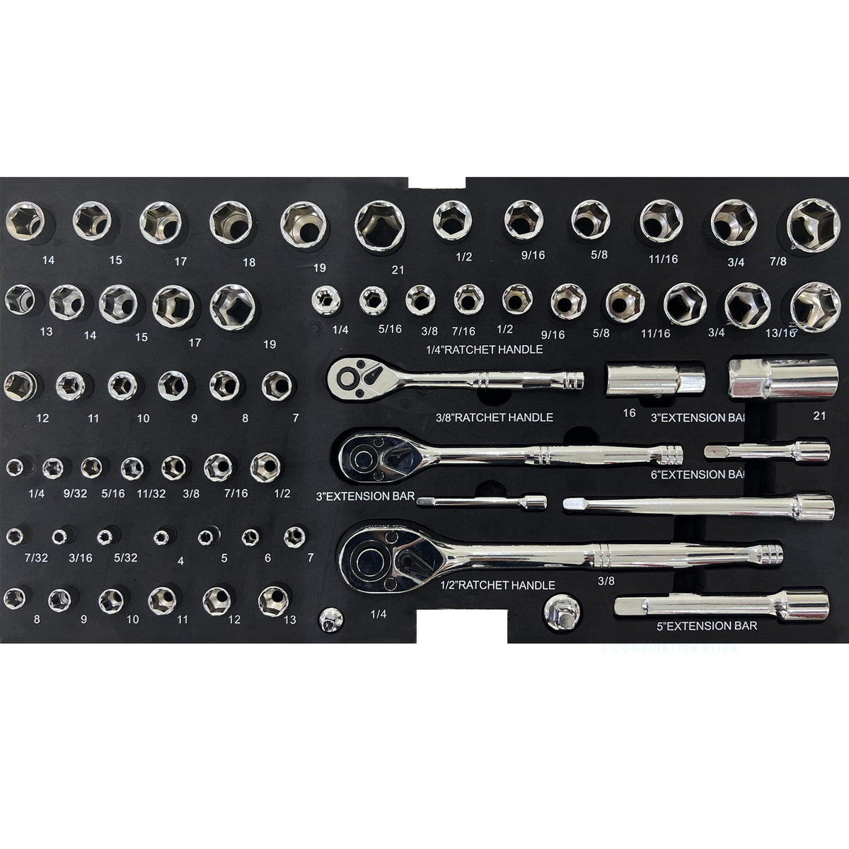 439-Piece Mechanic Tool Set in 3-Drawer Steel Box W3932