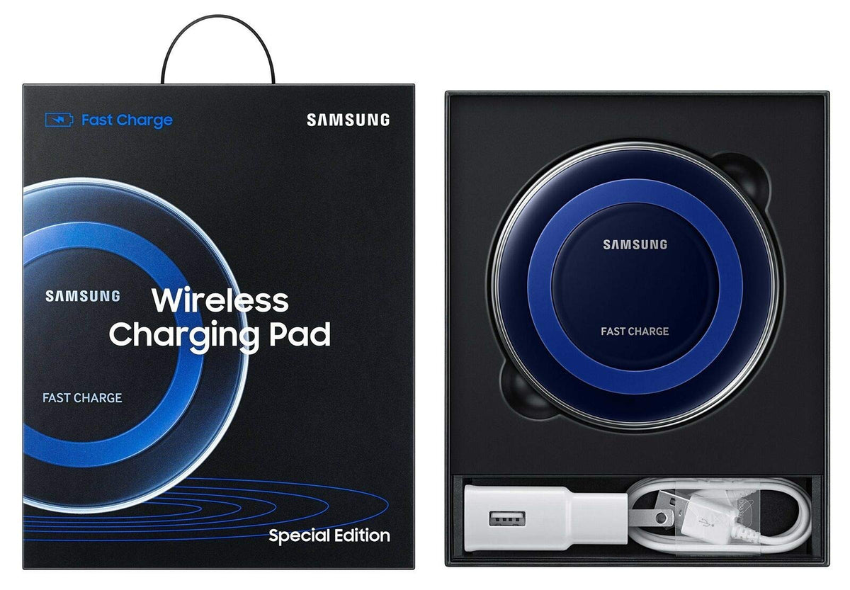 128GB Prism Blue Unlocked Smartphone with Charging Pad and Screen Protector E76432