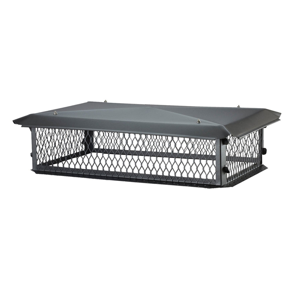 Black Galvanized Steel Multi-Flue Chimney Cover U852815