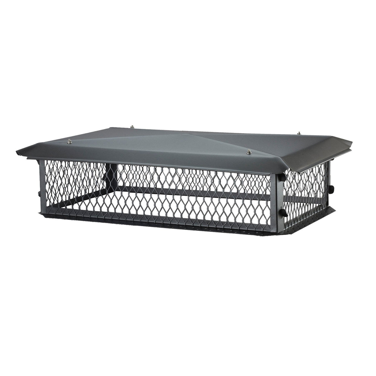 Black Galvanized Steel Multi-Flue Chimney Cover U852815