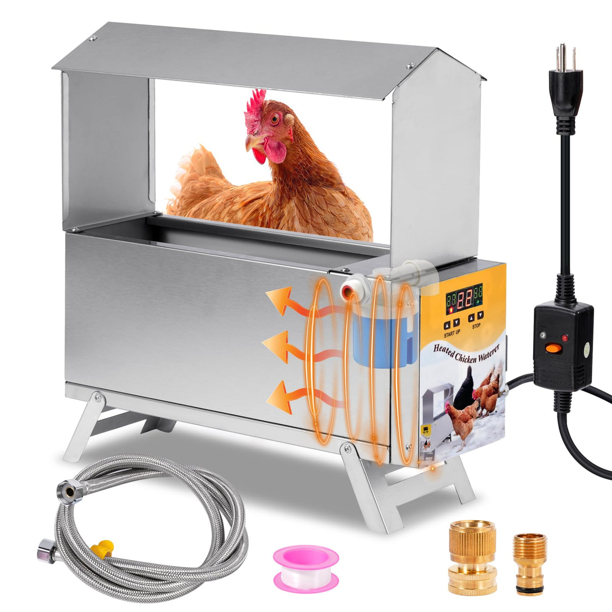 1.5 Gallon Heated Chicken Waterer M839