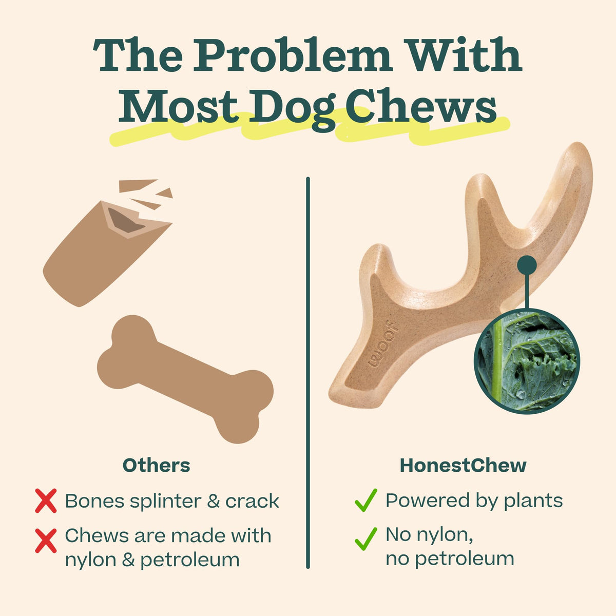 Antler Dog Chew Toy O230307
