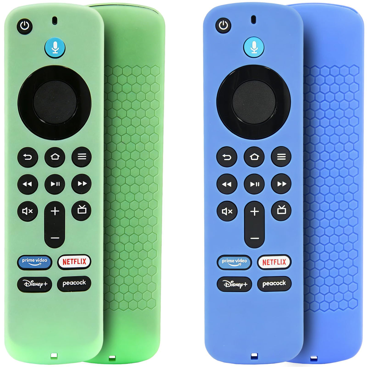 Remote Cover Case 2pcs Silicone Sleeve with Wrist Strap D60891