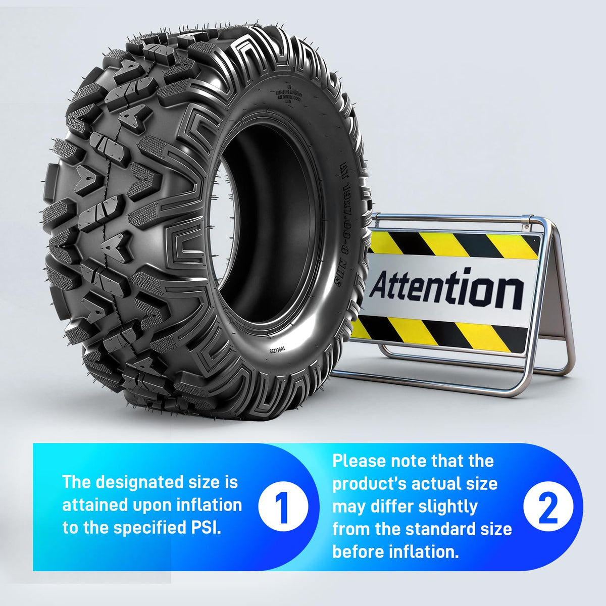 19x7-8 All-Terrain ATV Tires Pack of 2 X5789