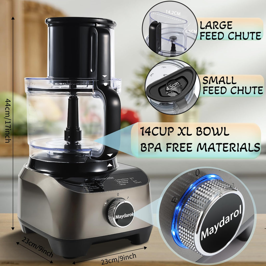 14 Cup 11-in-1 Food Processor and Blender Combo W5527