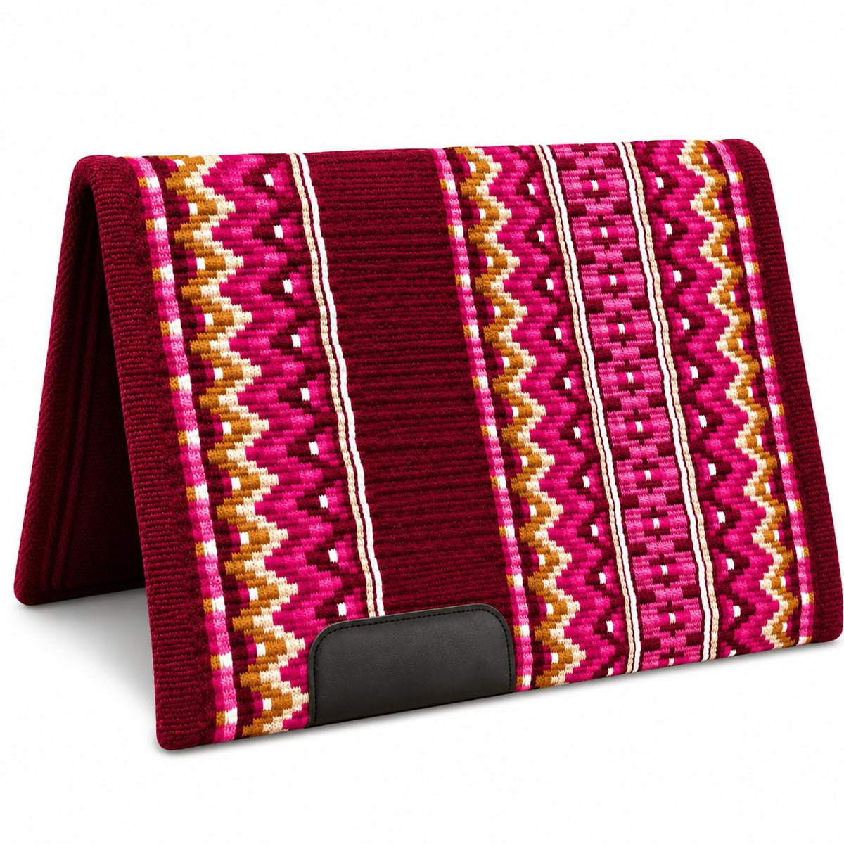 Burgundy Pink Tribal Horse Saddle Pad N864