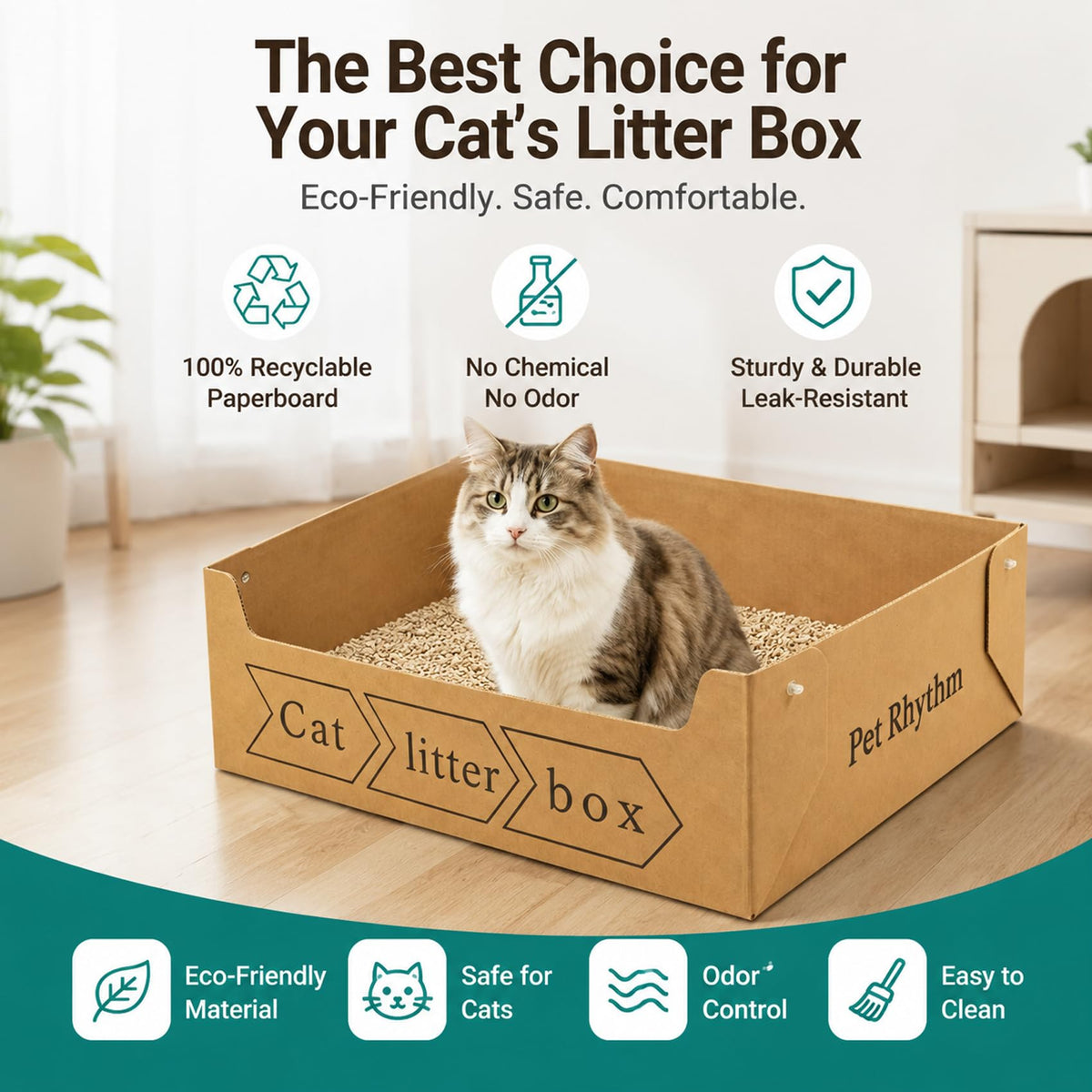 Disposable Cat Litter Box 3 Pack Q3020