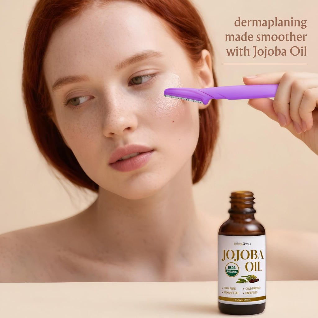 Jojoba Oil with 6PC Face Razors + Rosehip Oil Set X6106