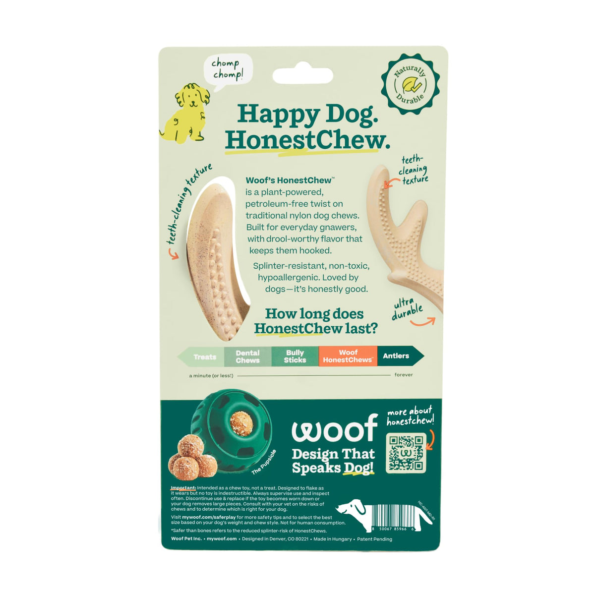 Antler Dog Chew Toy O230307