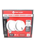 Combination Smoke & Carbon Monoxide Alarm, Hardwire Detector with Battery Backup, 2-Pack A768211