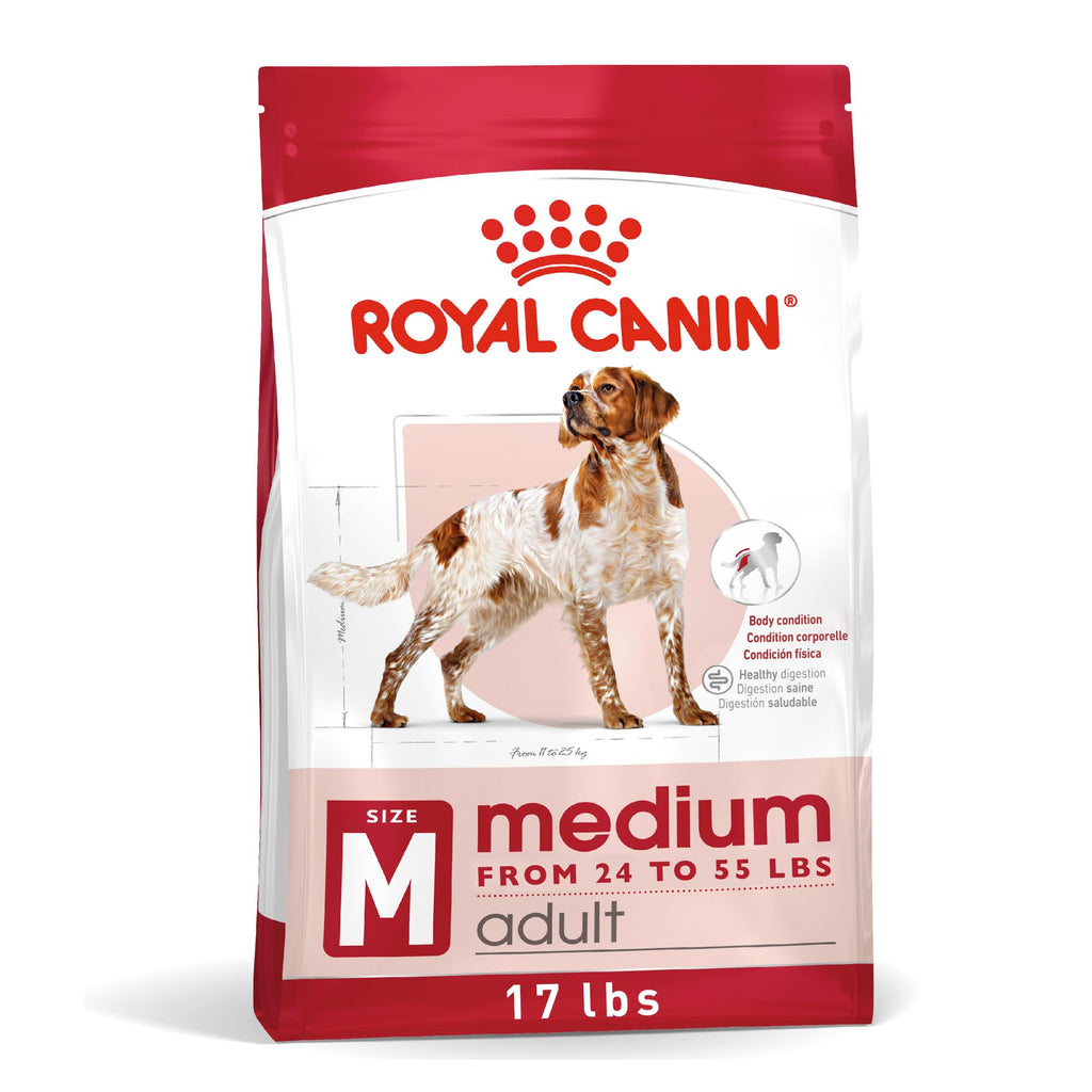 Medium Adult Dry Dog Food, 17 lb Bag C606