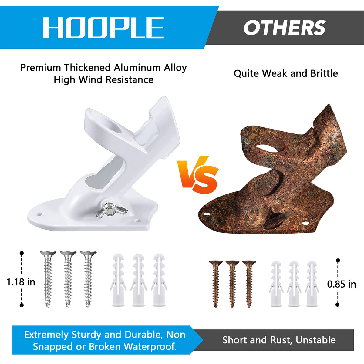 Heavy Duty Aluminum Flag Pole Holder A57603