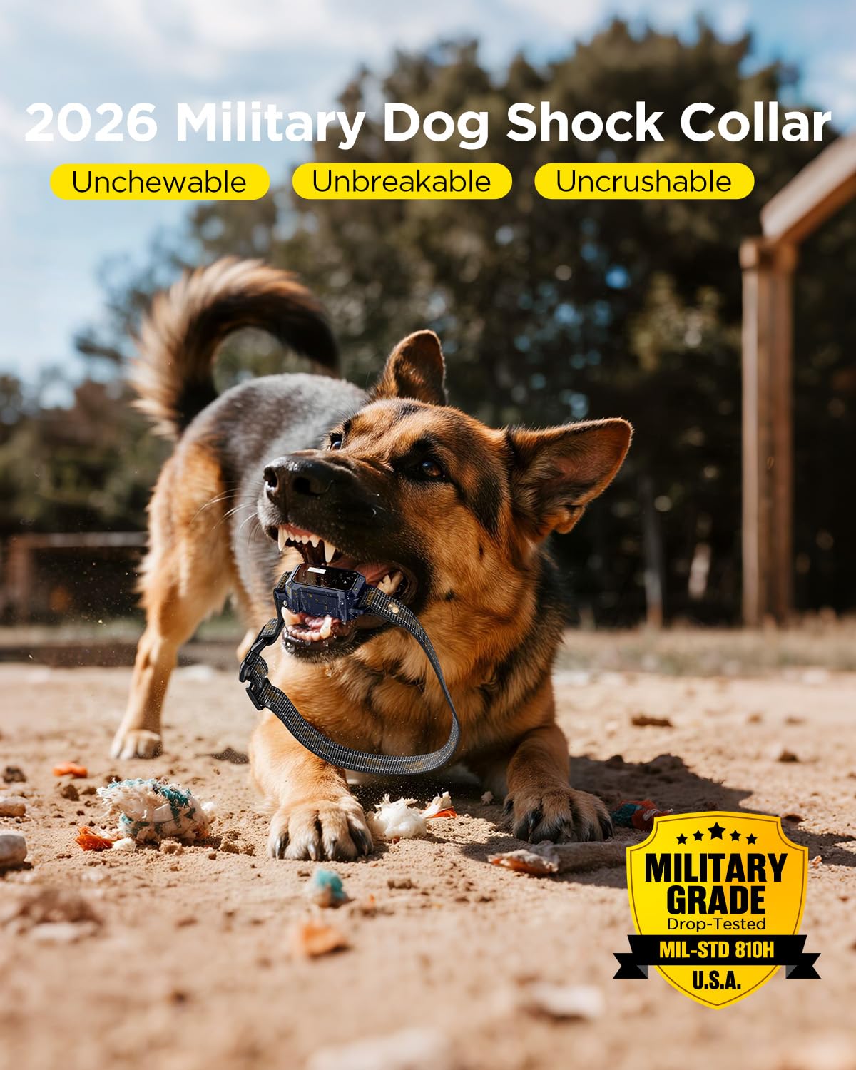 2 Dogs Dog Training Collar with Remote, 4 Training Modes, IP67 Waterproof O993