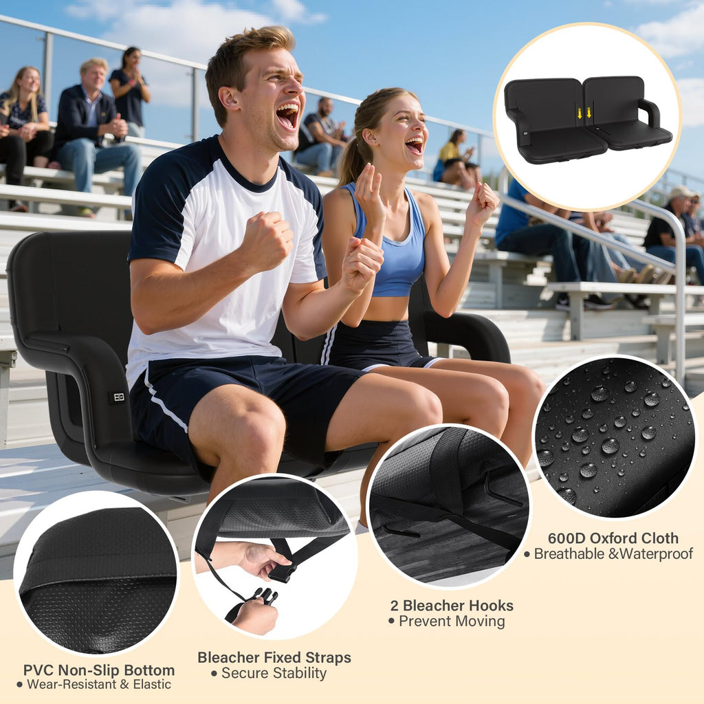 Heated Stadium Seat with Back Support Z841756
