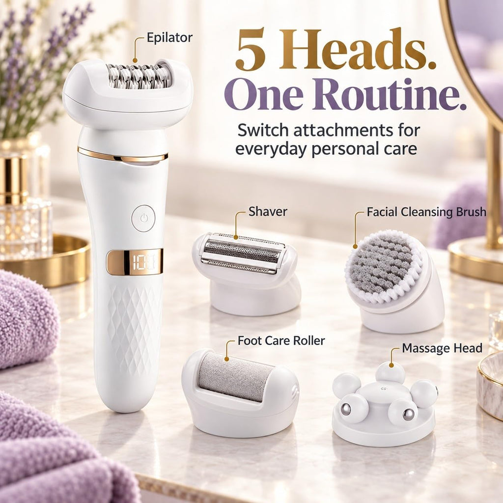 5-in-1 Electric Shaver IPX7 Waterproof Y749