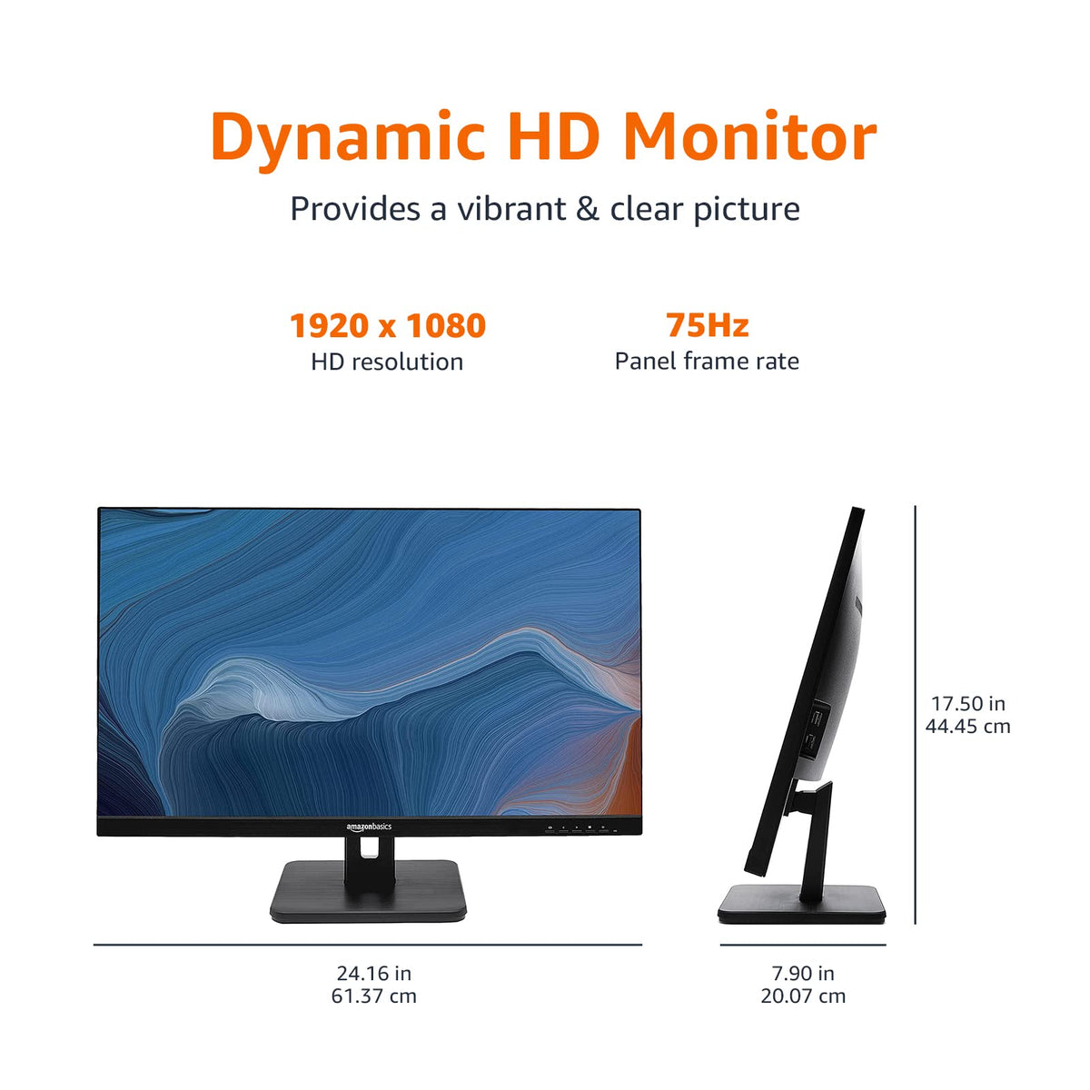 27 in IPS Monitor, Full HD 1080P, 75 Hz, Black L215