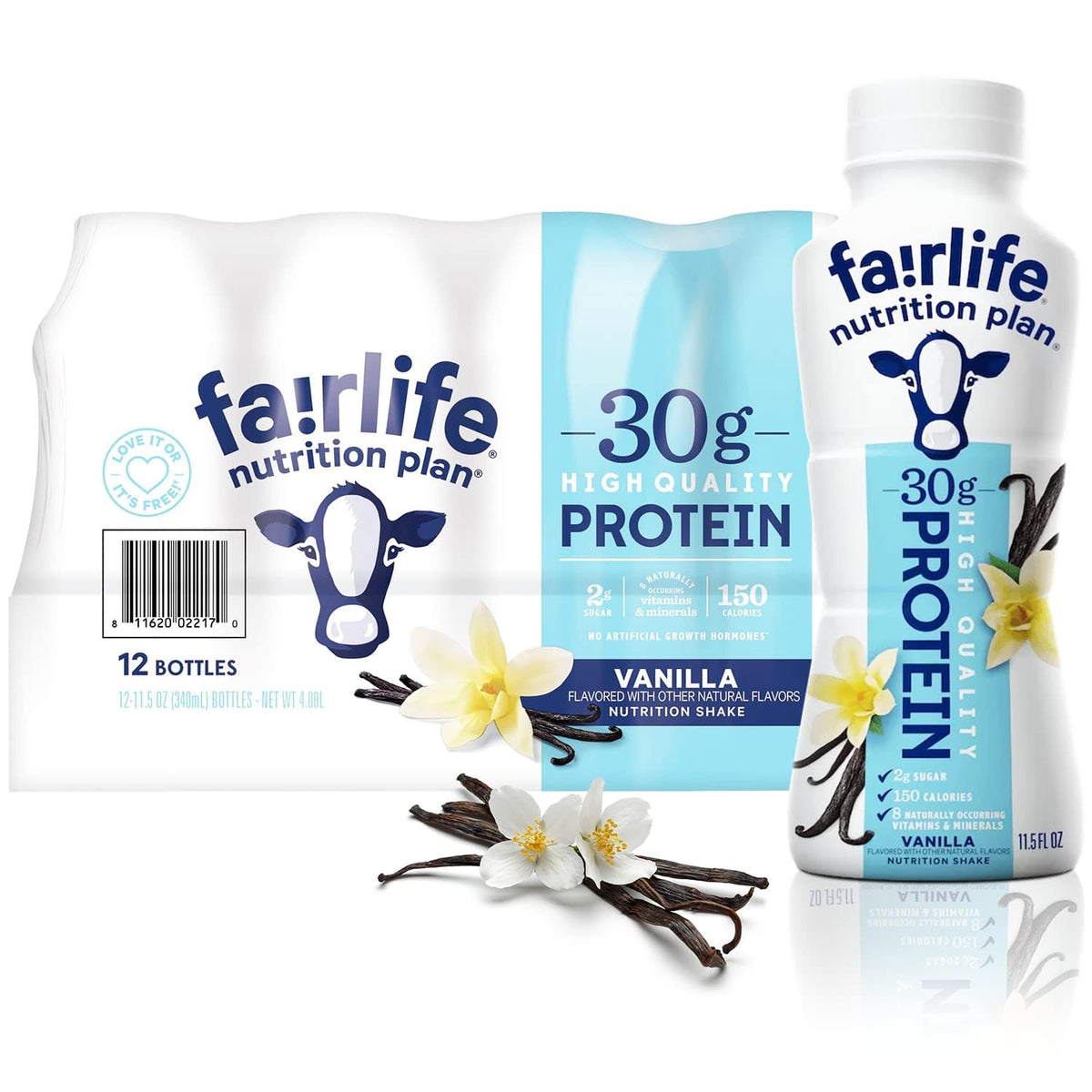 High Protein Vanilla Liquid Shake, 11.5 Fl Oz, Pack of 12 X798734