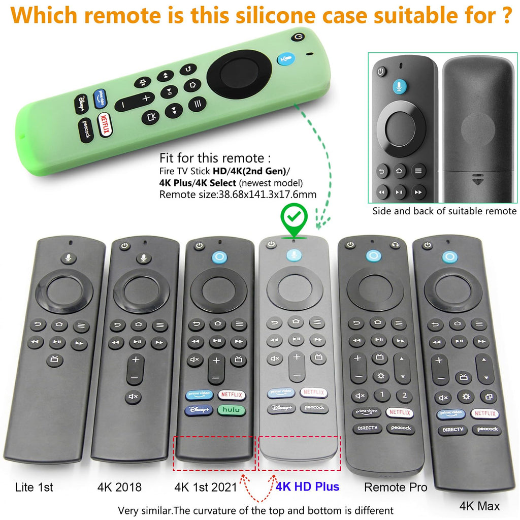 Remote Cover Case 2pcs Silicone Sleeve with Wrist Strap D60891