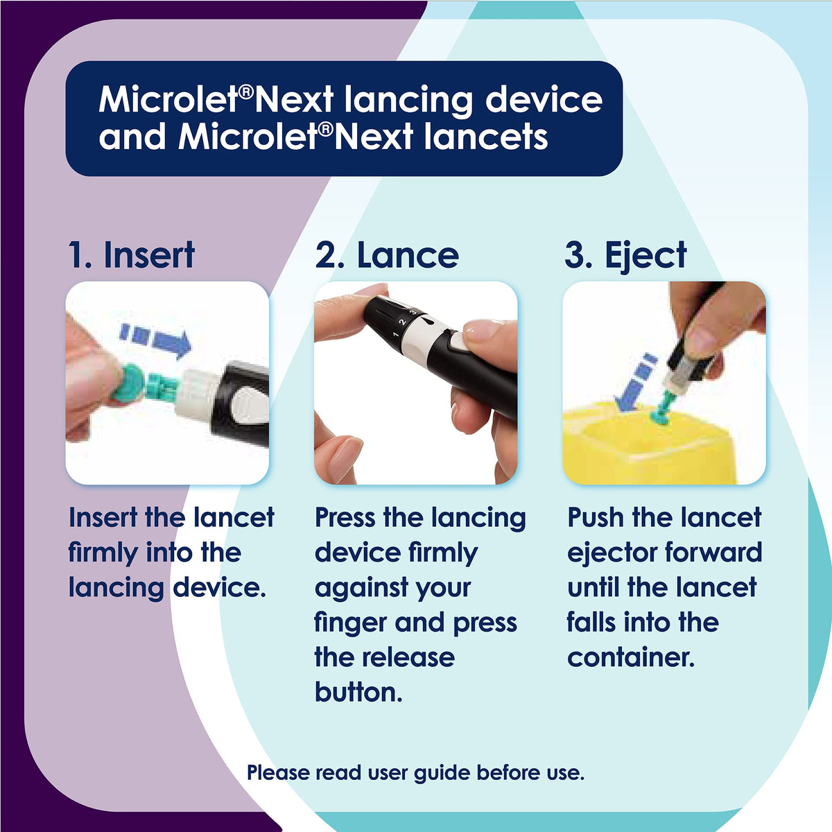 Adjustable 5 Depths Lancing Device F7075