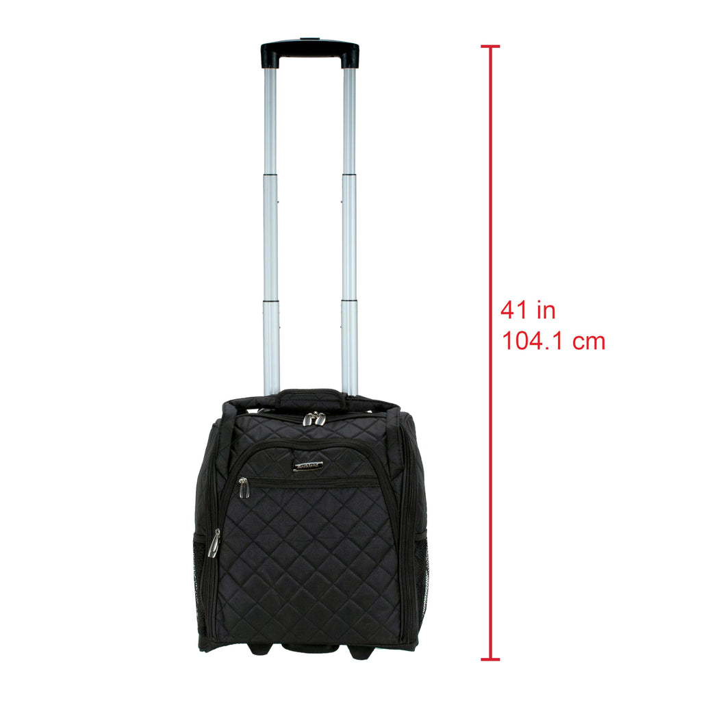 Black Wheeled Underseater Carry-On Luggage H593124