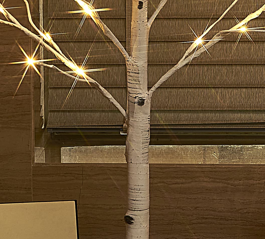 Lighted Birch Tree 8FT 240 Warm White Lights G195086