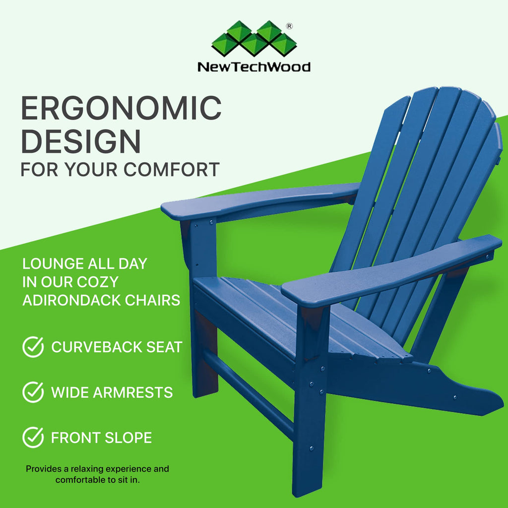 Plastic Weather Resistant Patio Adirondack Chair M503