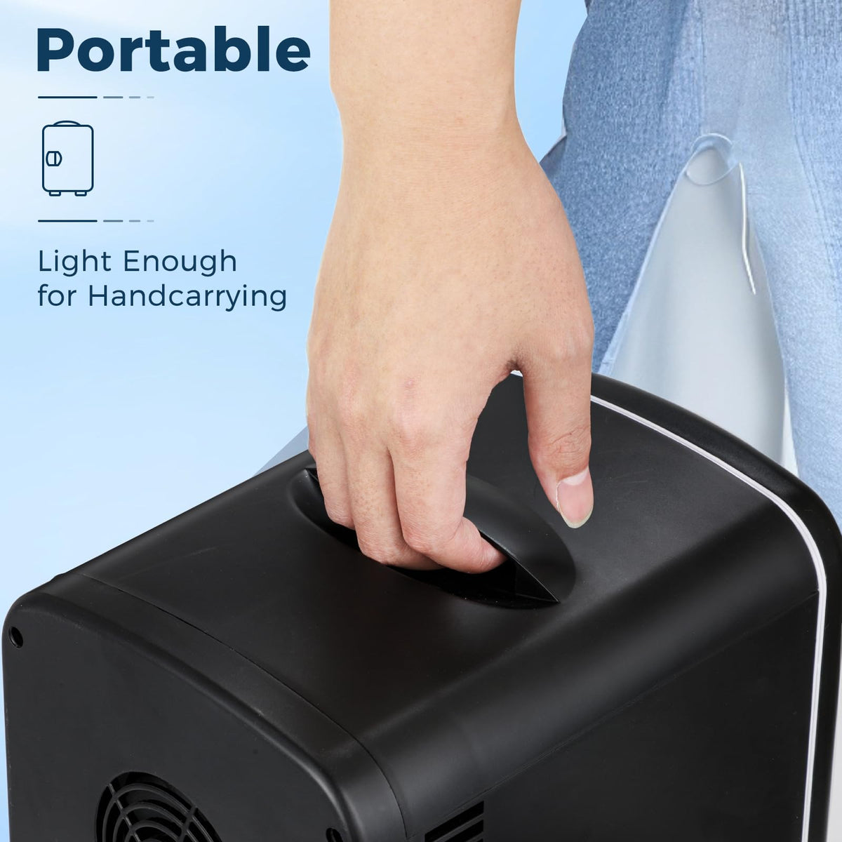 Black 4L Compact Mini Fridge D90193