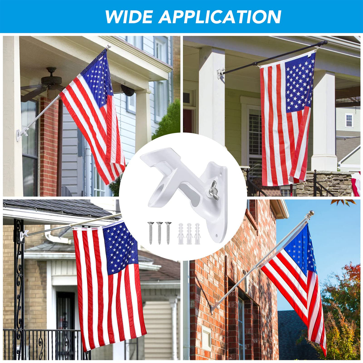 Heavy Duty Aluminum Flag Pole Holder A57603