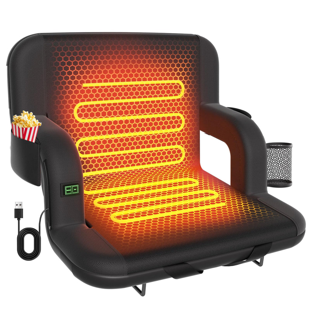 Heated Stadium Seat with Back Support Z841756