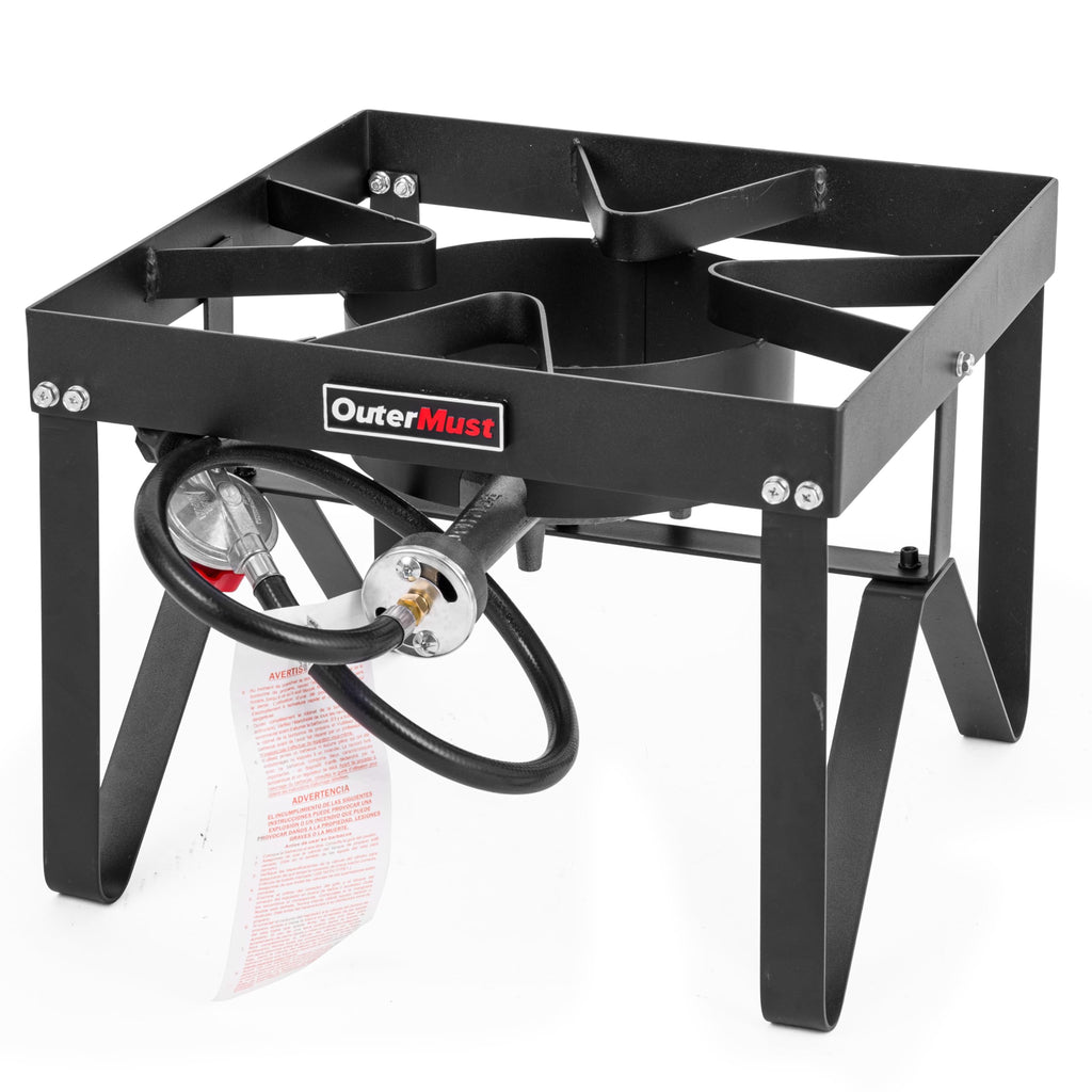 Heavy Duty Propane Burner with 10 PSI Regulator and Cast Iron J759