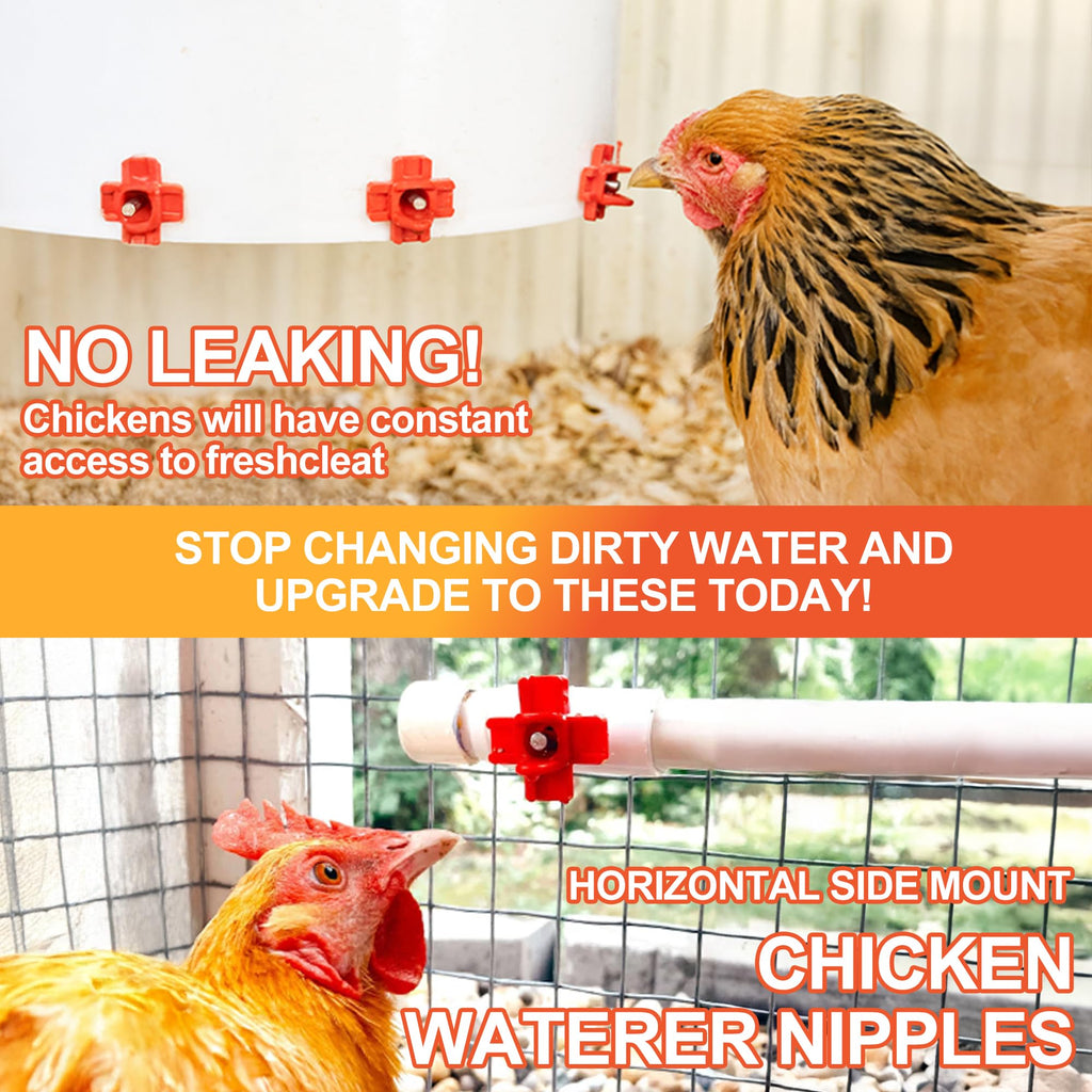 Automatic Chicken Waterer Nipples 20 Pack Z590627