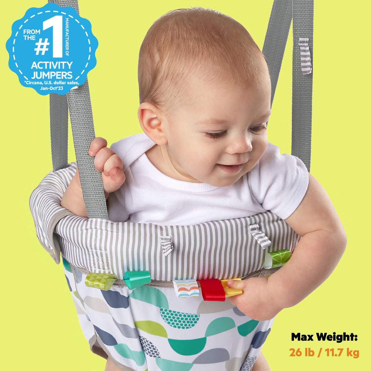 Door Jumper with Adjustable Strap, 6 Months and Up, Max Weight 26 lbs G144494