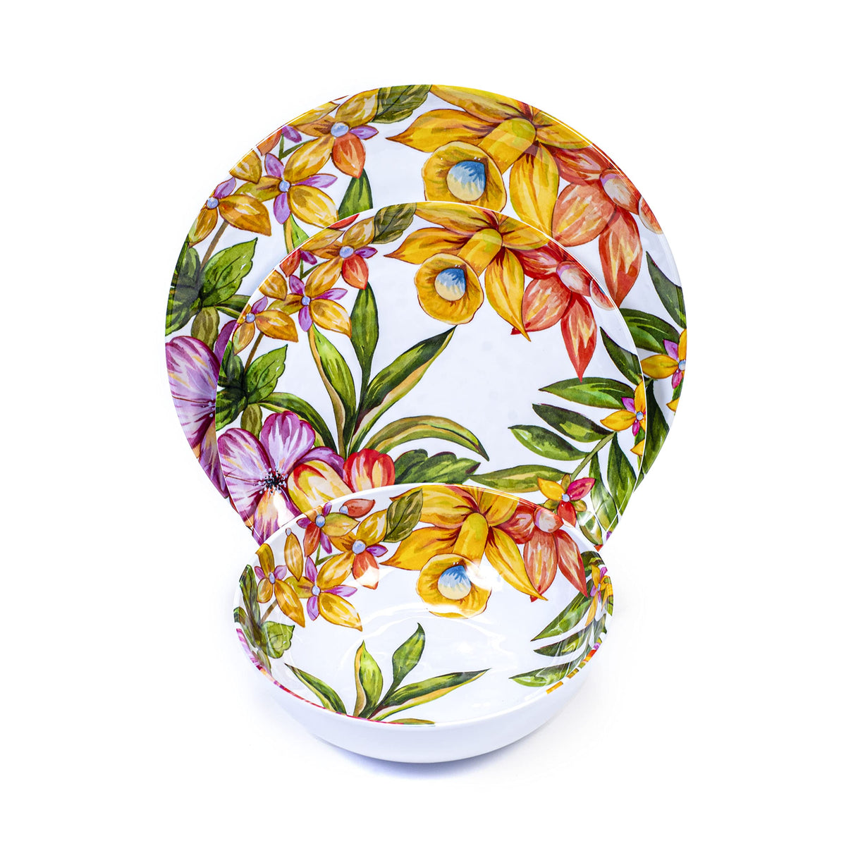 12 Piece Melamine Dinnerware Set Z14953