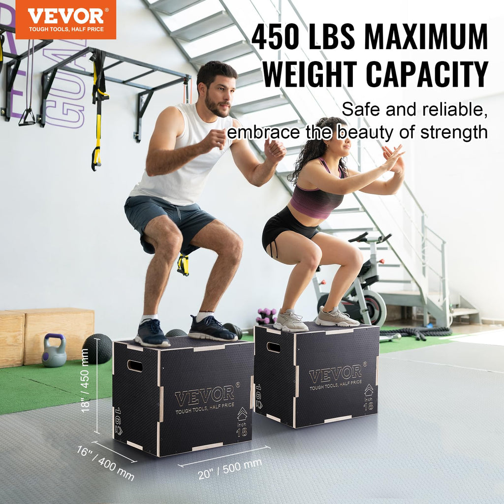 3 in 1 Wood Plyometric Jump Box T825