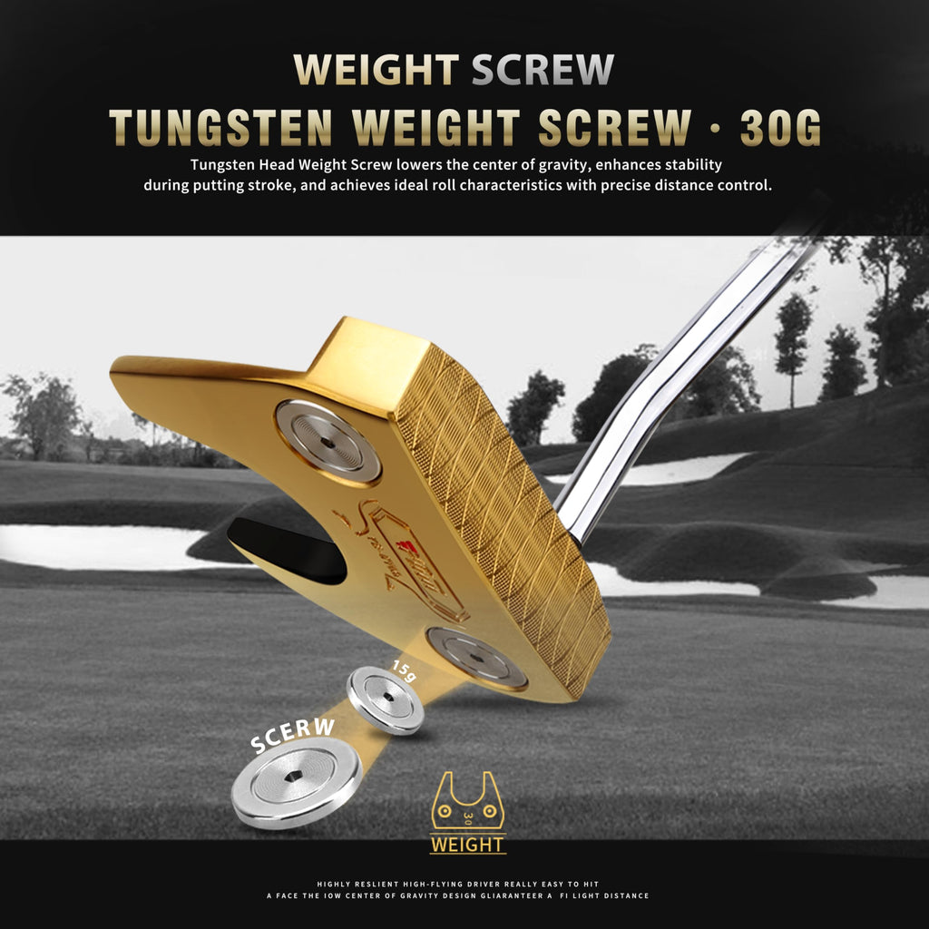 CNC-Milled Low-CG Golf Putter with Alignment Line & Oversized Grip T494