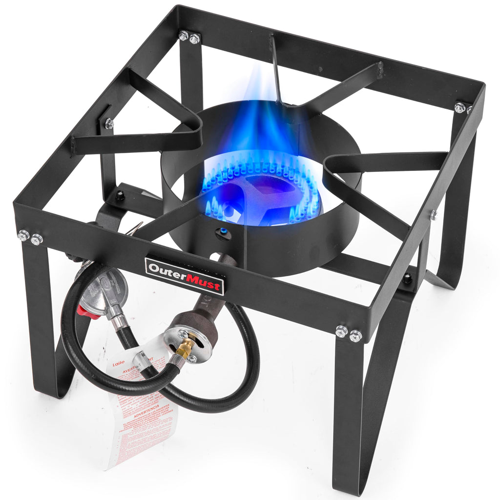 Heavy Duty Propane Burner with 10 PSI Regulator and Cast Iron J759