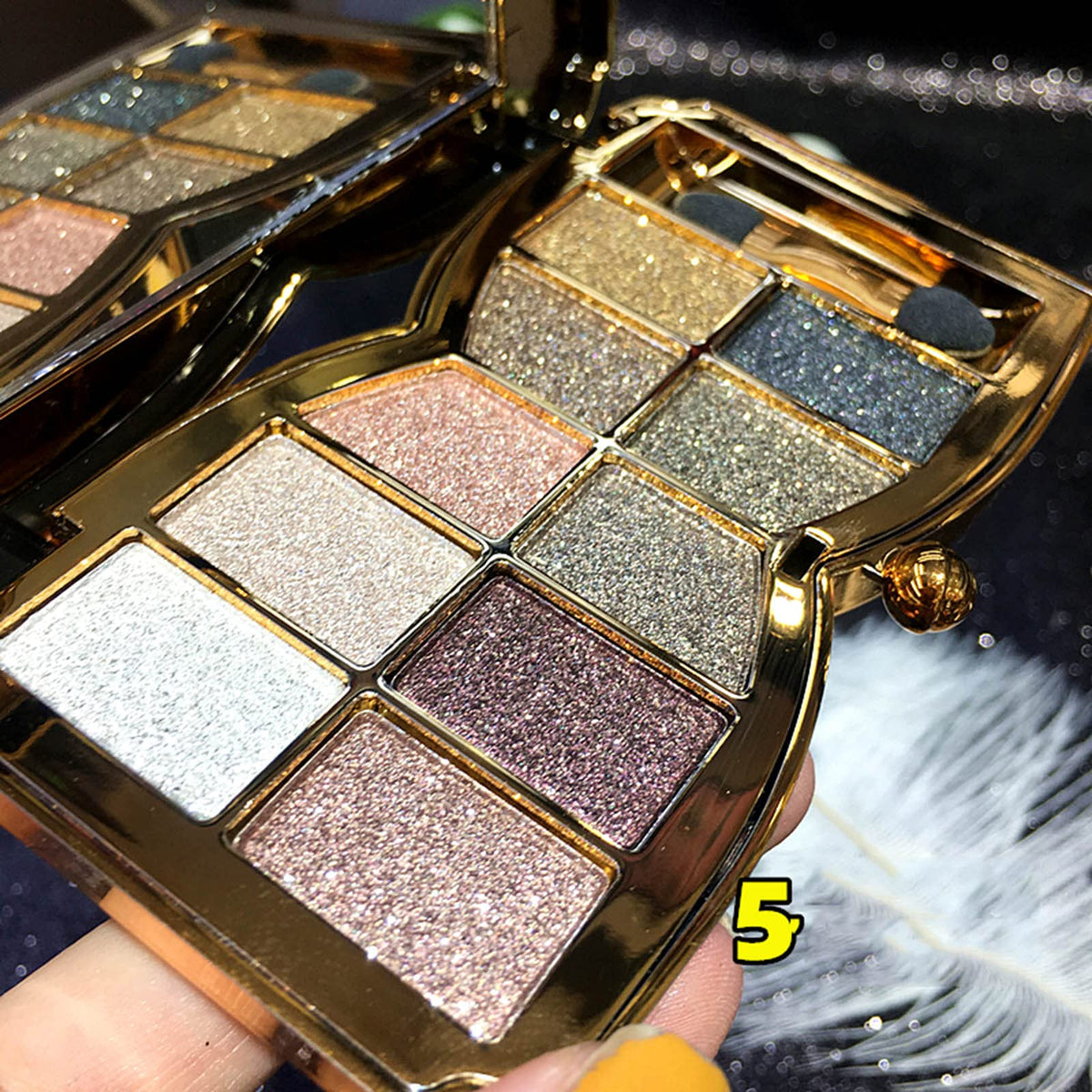 10 Colors Shimmer & Matte Glitter Eyeshadow Palette O493