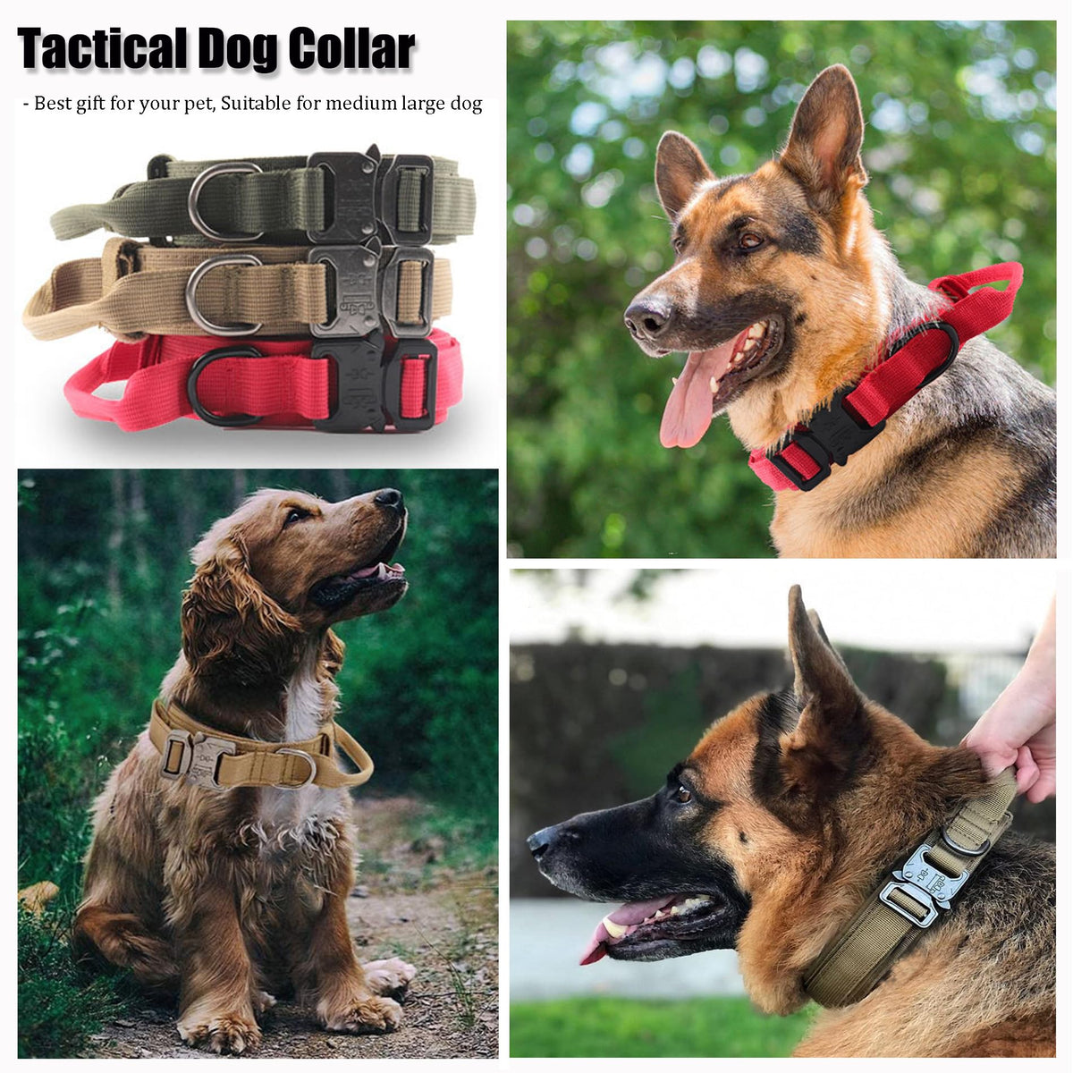 Adjustable Nylon Tactical Dog Collar I170725