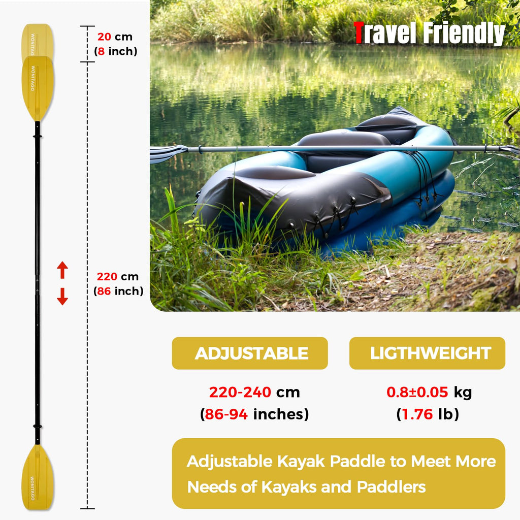Adjustable Portable 5-Piece Kayak Paddle X8233