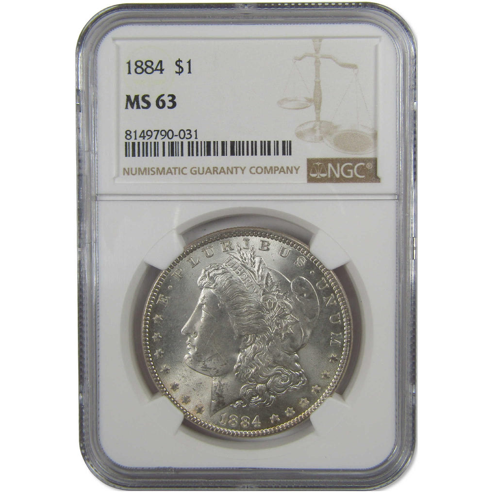 Morgan Silver Dollar MS 63 Uncirculated $1 Coin F466