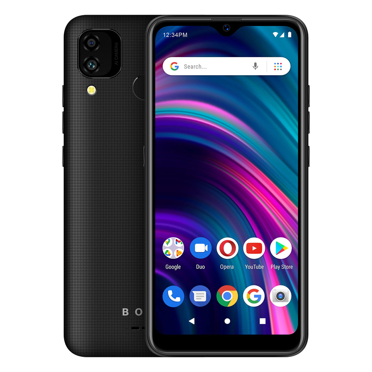 Unlocked 6.1” HD+ Infinity Display 32 GB Dual 13MP Camera Black W469